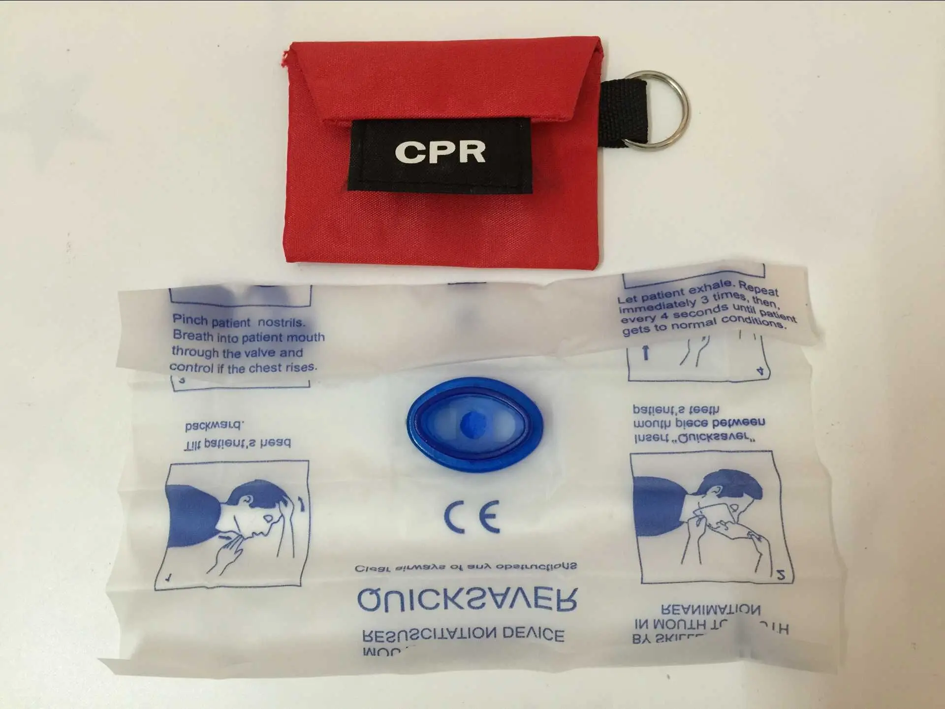 Maschera Portachiavi Cpr Visiera Cpr Per Rianimatore Cpr Con Portachiavi Unidirezionale Portachiavi Kit Di Salvataggio Di Pronto Soccorso A Forma Di C