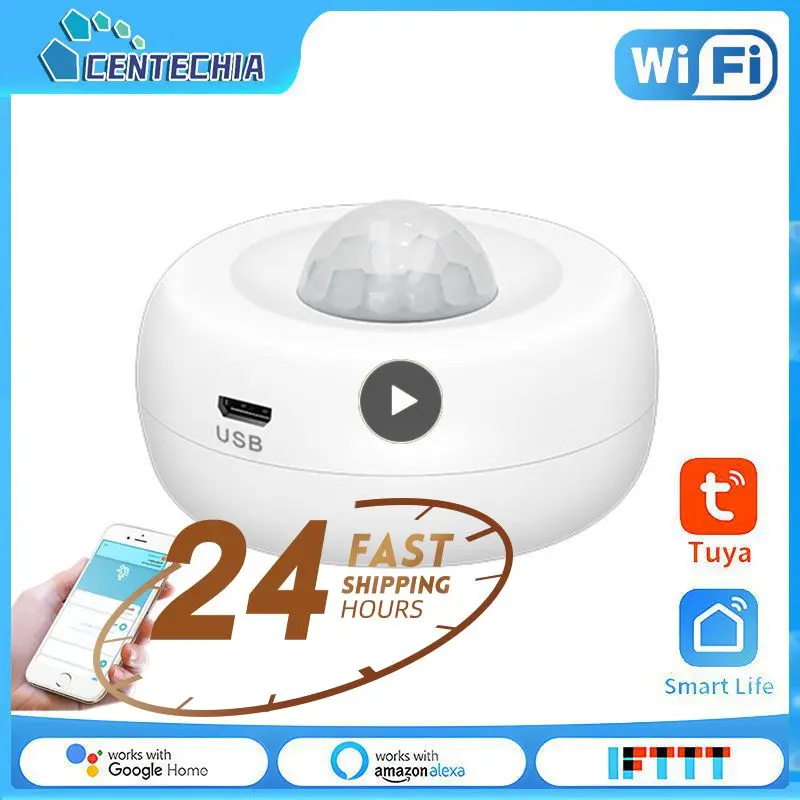 1 ~ 10 Pz Telecomando Pir Sensore Di Movimento Corpo Sensore Pir 2 In 1 Alimentato Tramite Usb Tuya Wifi Pir Rilevatore Di Movimento Wifi Smart Life A