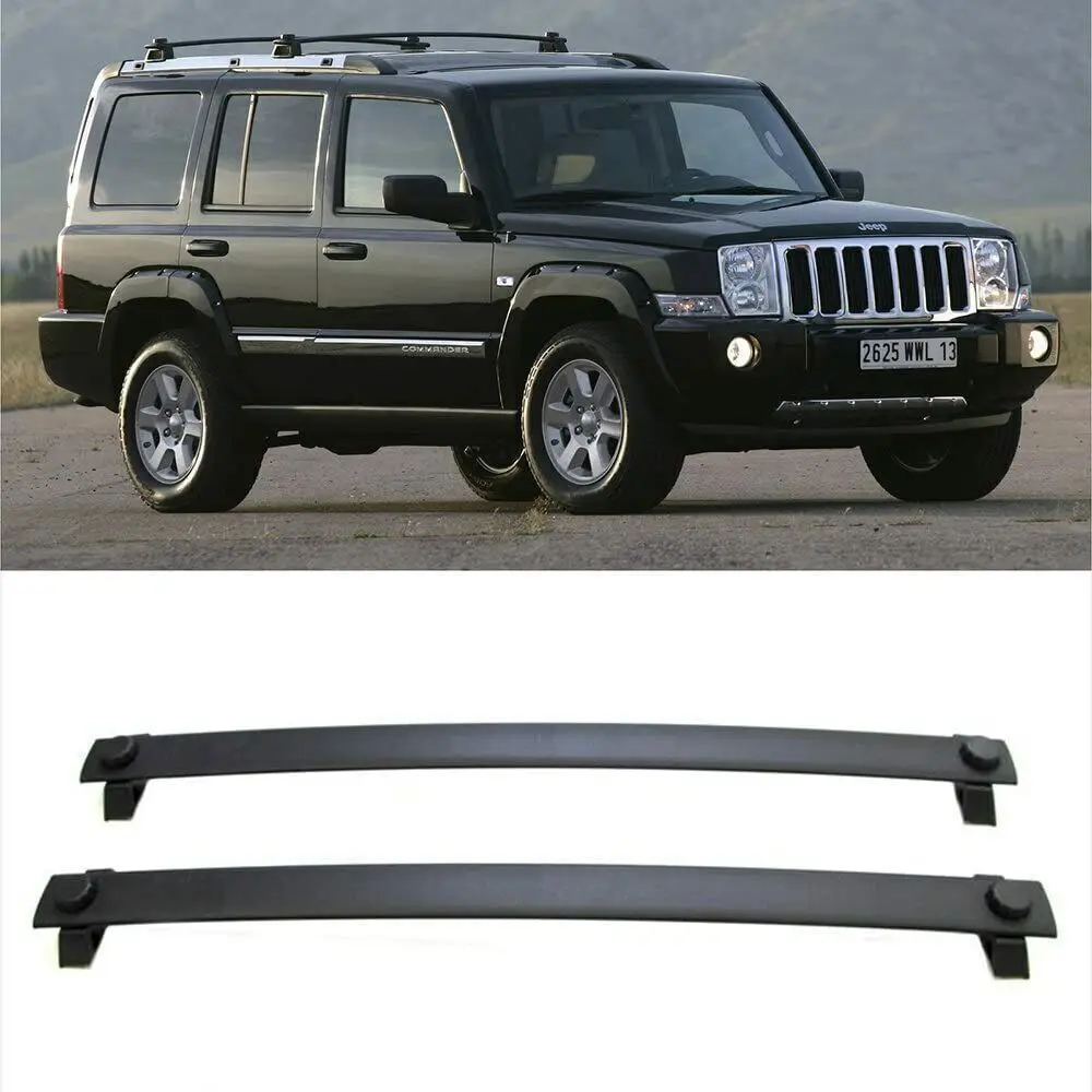 2 Pezzi Adatti Per 2006-2010 Jeep Commander Portapacchi Traverse Cross Bars Carrier