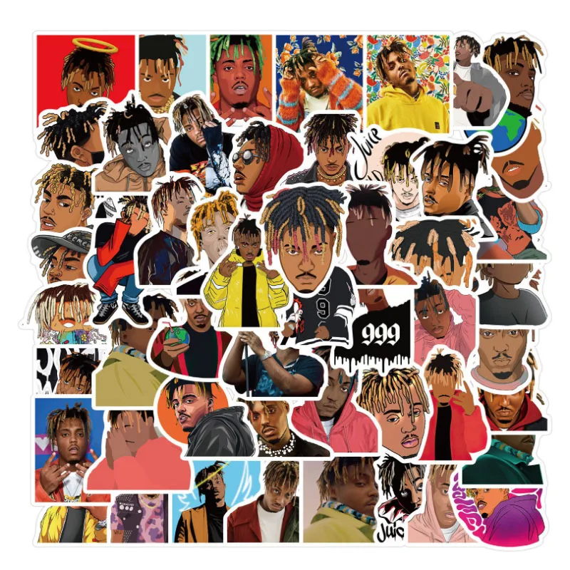 10/30/52Pcs Singer Juice Wrld Graffiti Impermeabile Crazy Fans Skateboard Viaggio Valigia Telefono Laptop Bagagli Adesivi Cute Kid