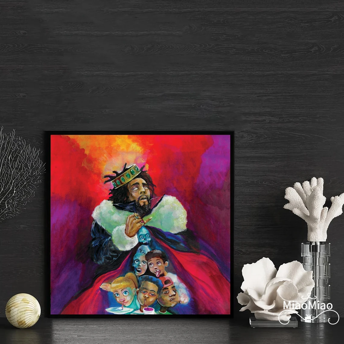 J. Cole Kod Music Album Cover Poster Canvas Art Print Home Decor Pittura Murale (Senza Cornice)