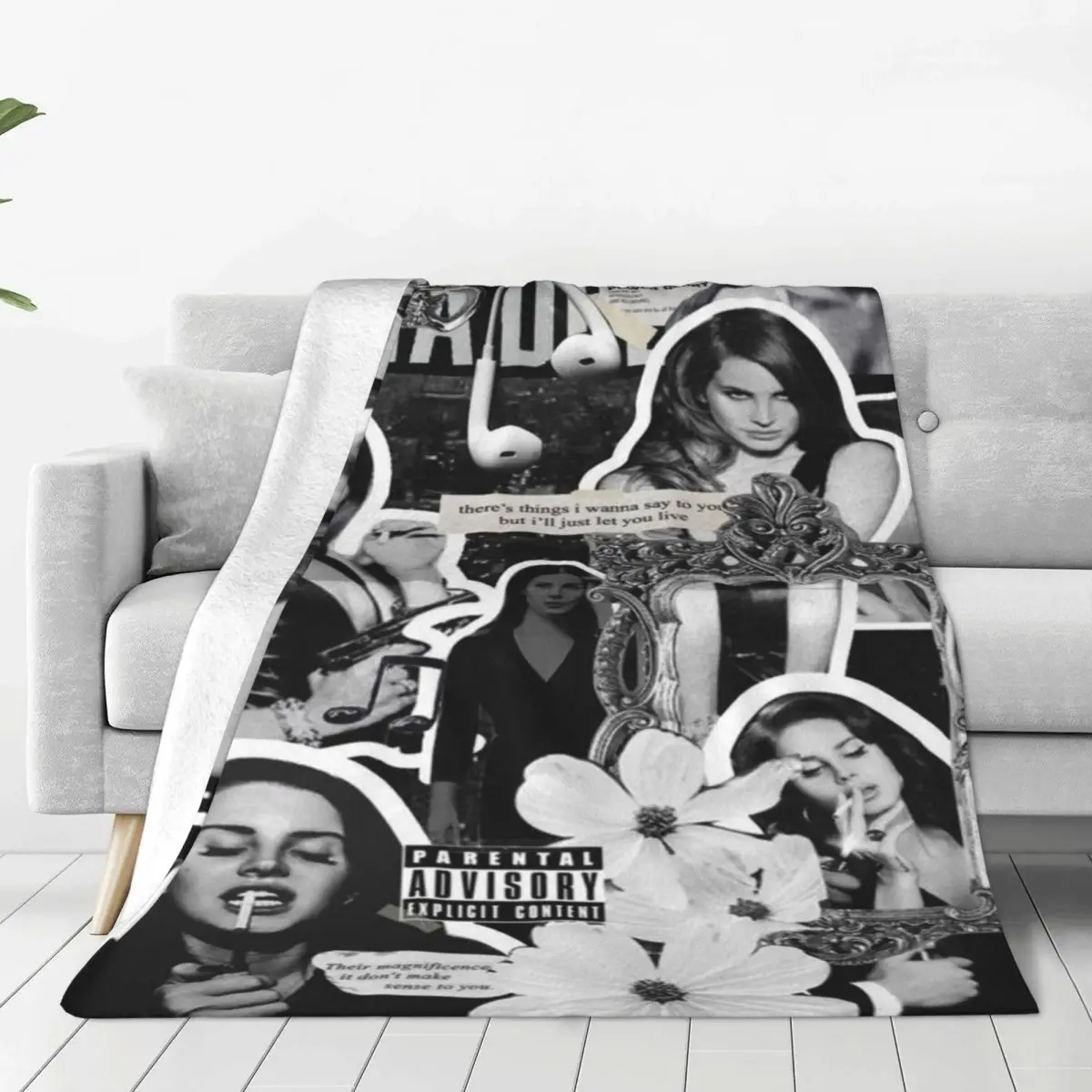 Lana Del Rey Coperta Cantante Velluto Stampato Ldr Coperta Morbida Traspirante Per Biancheria Da Letto Trapunta Da Ufficio