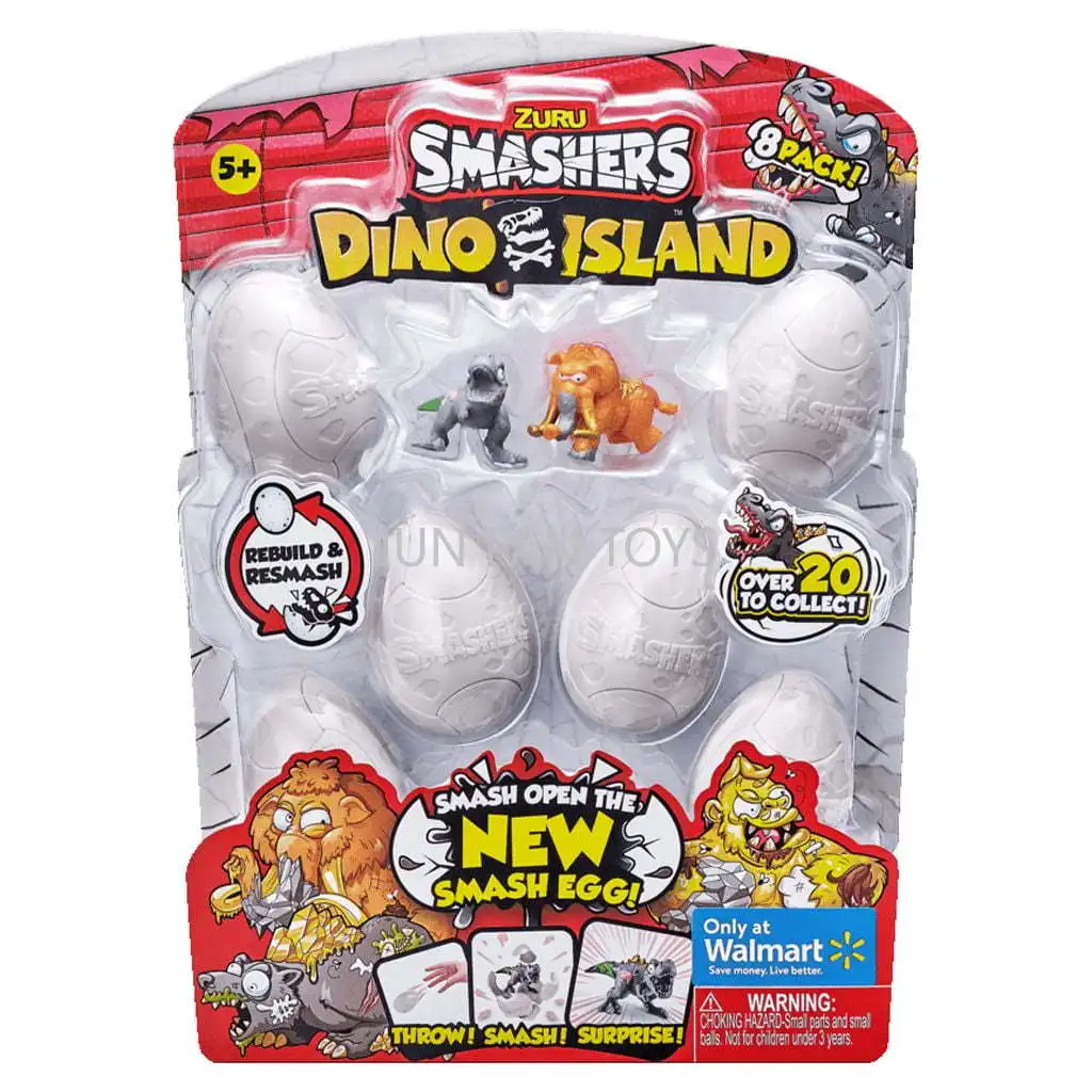 Originale Zuru Smashers Dino Island Smash Eggs Dinosaur Figure Toys Novità Gag Toy Ragazzi Regalo Di Compleanno Sorpresa Dinosaur Egg Toys