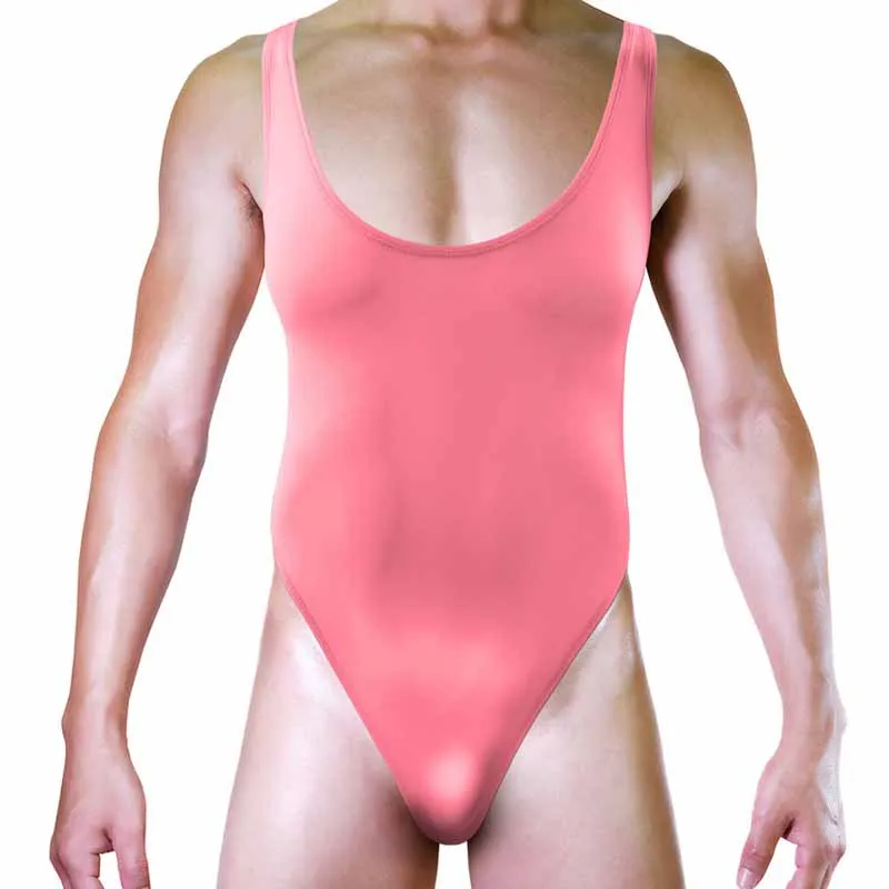 Uomo Ice Silk Body Body Perizoma Shaper Tute Strette Wrestling Singlet Body Mens Undershirt Intimo Forcella Alta Elasticità