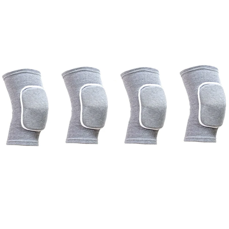 4X Ginocchiere In Spugna Addensata Traspirante Soft Dance Wrestling Basket Jogging Bike Sollievo Dall'Artrite Menisco S & M