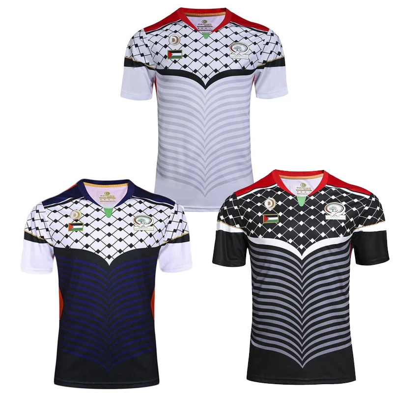 Palestina Camicia Bianca E Nera Maglia Da Calcio Palestina Maglia Da Calcio Tuta Maglietta Da Uomo Toptement