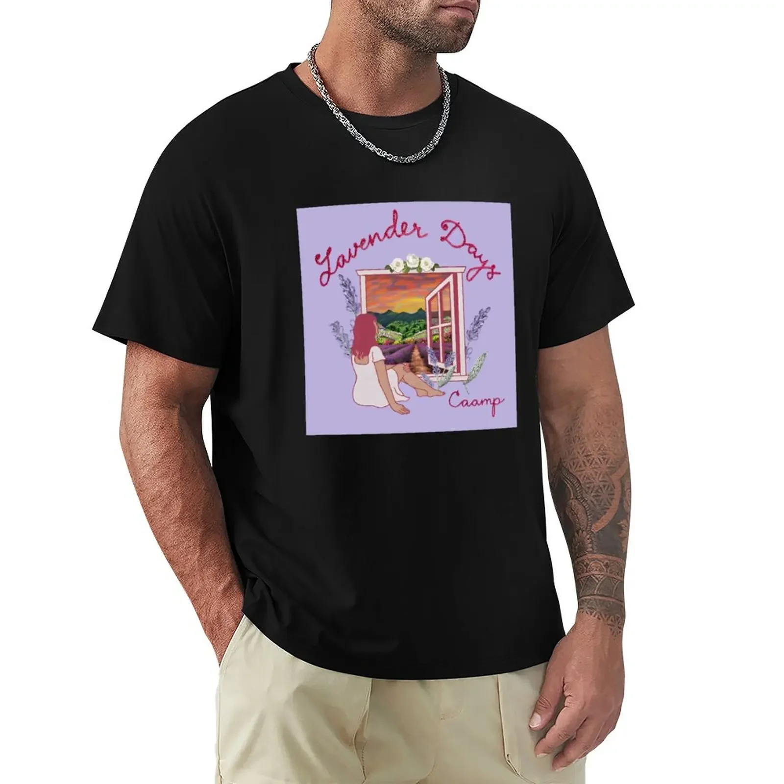 T-Shirt Caamp Vestiti Carini Vestiti Vintage Magliette Pesanti Per Uomo