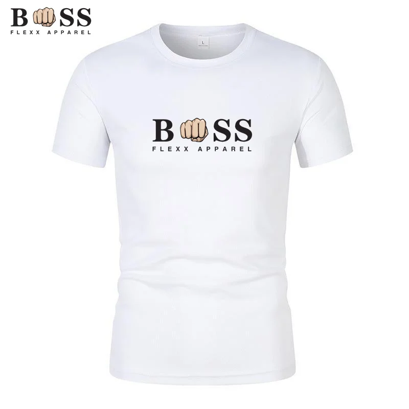 T-Shirt Stampata Da Uomo Bss Flexx Abbigliamento Manica Corta Allentata Moda O-Collo Top Youth Casual Harajuku T-Shirt Grande