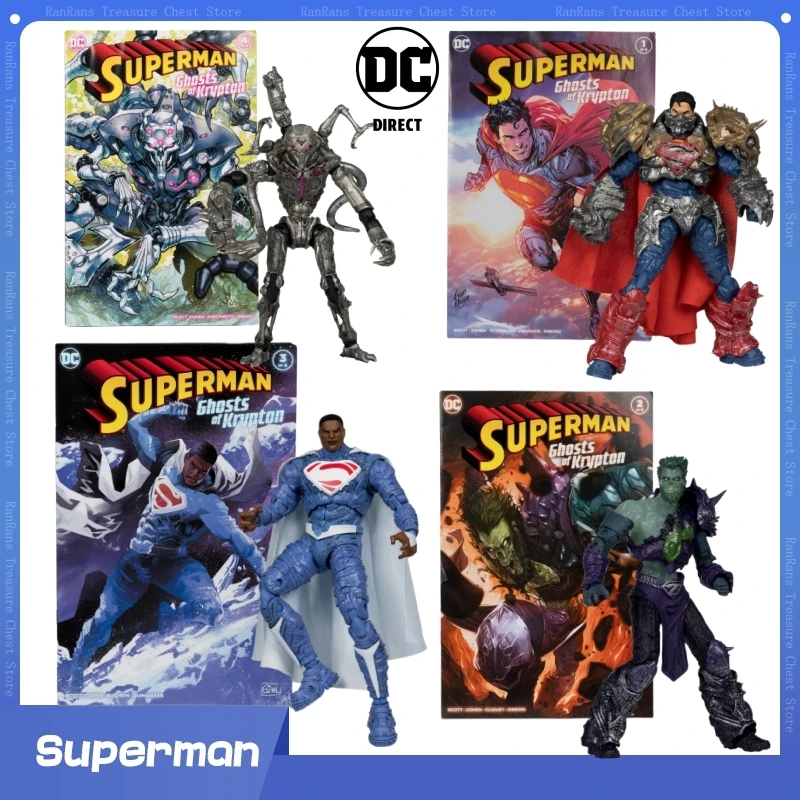Mcfarlane Toys Superman: Ghost Of Krypton 4-Part Comic Brainiac Earth-2 Superman Ghost Of Zod Superman Action Figure Statue
