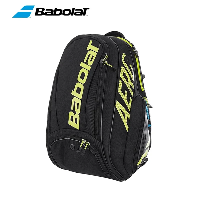 Babolat Pure Aero Tennis Zaino Strike Tim Model Tennis Racchette Bag 2-Pack Unisex Giallo Portatile Squash Padel Beach Tennis Bag