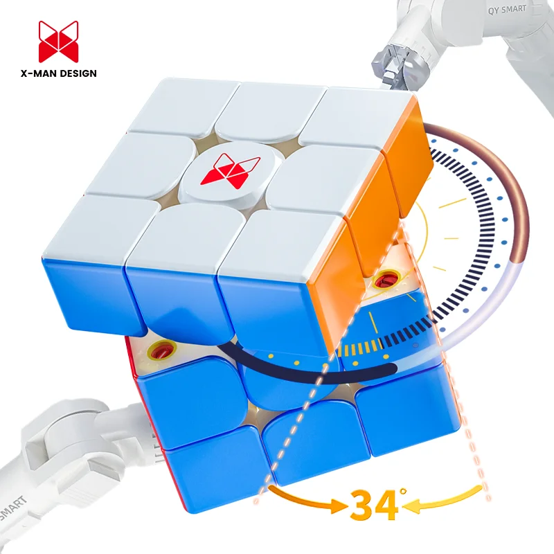 Qiyi X-Man Tornado V3 M 3 X3 Magnetic Magic Speed Cube Stickerless Fidget Toys Xmd Tornado V3M Cubo Magico Puzzle