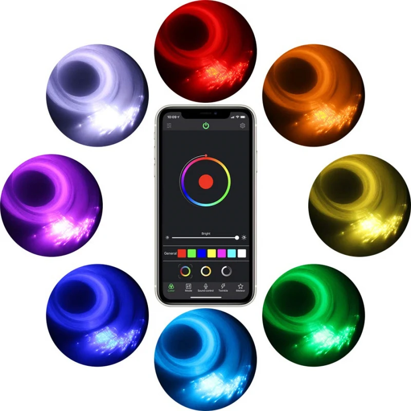 Car Roof Star Light Interior Led Fibra Ottica Light Starry Laser Atmosphere Proiettore Ambientale Galaxy Lights Home Decor