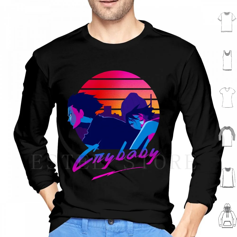 Crybaby Felpa Con Cappuccio Manica Lunga Devilman Crybaby Devilman Anime Geek Devilman Crybaby Akira Fudo