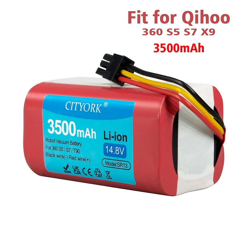 14.8V Robot Vacuum Cleaner Battery Pack 3500 Mah For 360 S5 S7 S7Pro T90 X9 Robotic Vacuum Cleaner Li-Ion Rechargeable Batteries