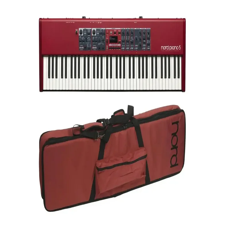 100% Garantito Nord Piano 5 Pianoforte Da Palco Digitale A 73 Tasti, Nord Soft Case 73 Bundle
