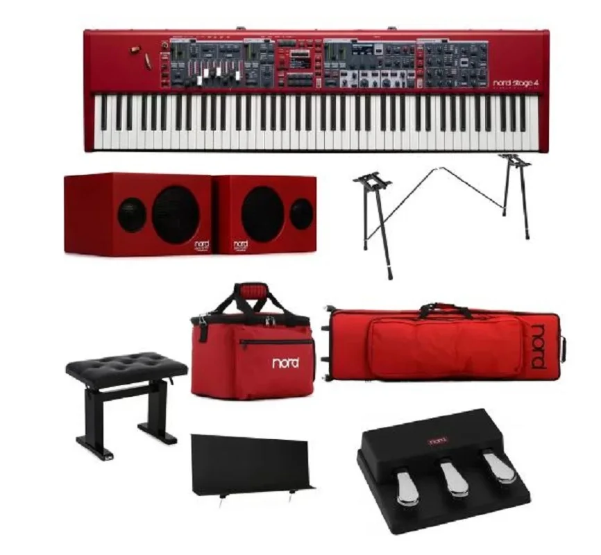 100% Promo Nord Piano 5 Pianoforte Da Palco Digitale A 73 Tasti, Nord Soft Case 73 Bundle