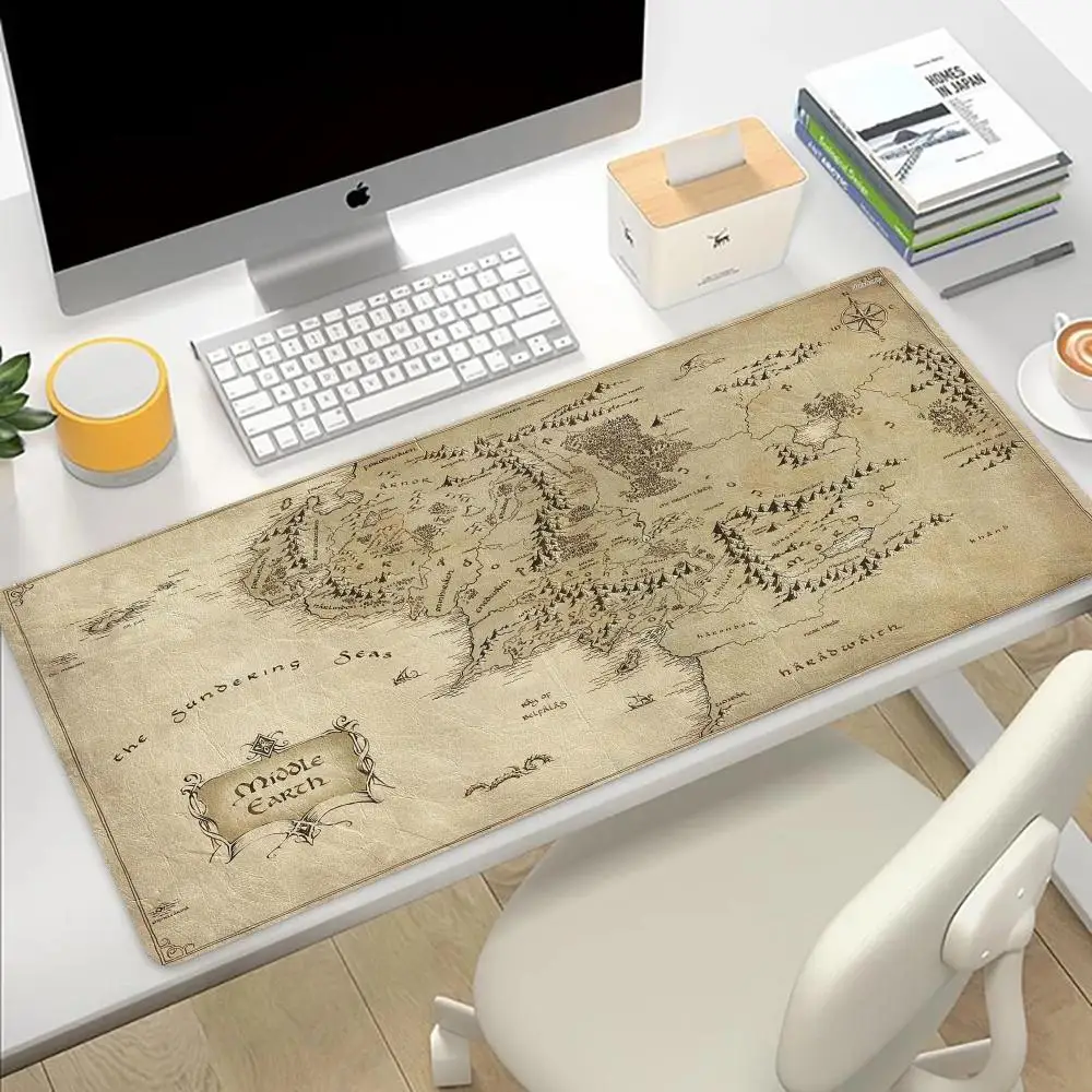 Mouse Gaming Mat Pad 900X400 Xxl Fellowshipping Of The Ring G Hobbit Large Desk Accessories Pc Gamer Bureau Thickened Rubber Mouse Pad
