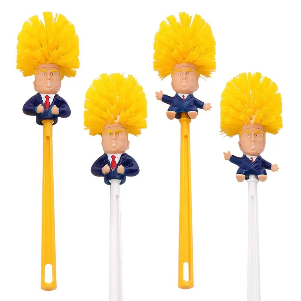 1Pc Funny Toilet Supplies Strumenti Per La Pulizia Del Bagno Wc Borstel Donald Trump Base Per Scopino Per Wc Home Hotel Bagno Qa 021