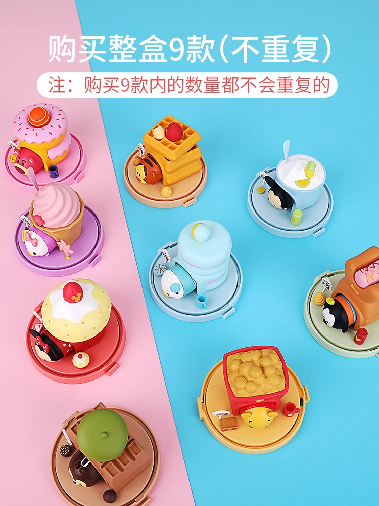 Genuine Disney Tsum Series Mickey Mouse Minnie Action Figure Blind Box Mini Doll Periferiche Decorazione Mickey Cake Toy Gift