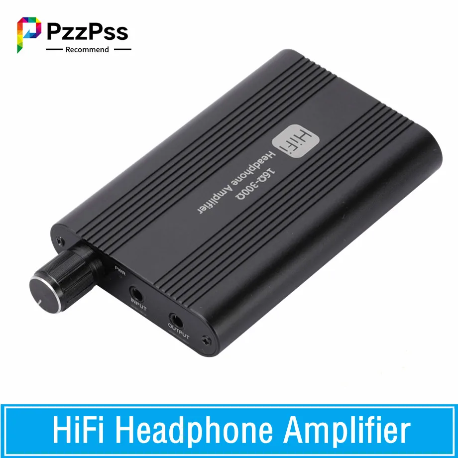 Pzzpss Amplificatore Per Cuffie Da 16-300 Ohm Amplificatore Per Auricolari Hifi Da 16-150 Ohm Jack Da 3.5Mm Aux Amplificatore Audio Regolabile Portati