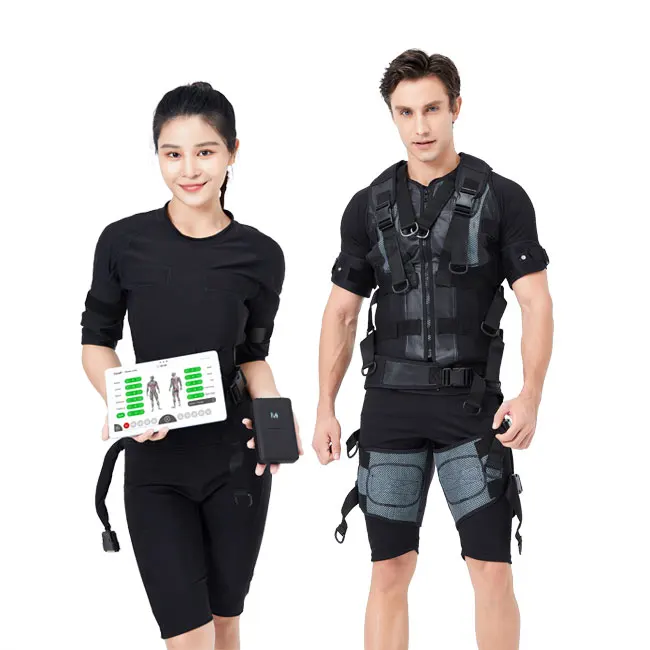 Stimolatore Muscolare Ems Con Tuta Da Allenamento Ems Wireless, Macchina Da Allenamento Ems Elettro Fitness