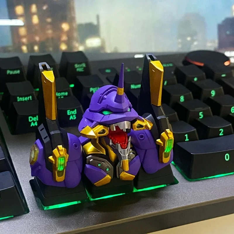 Nuovo Eva Keycap New Century Neon Genesis Evangelion Key Cap Machine Key Cap First Machine Key Cap Zero Machine Attaches Mechanic