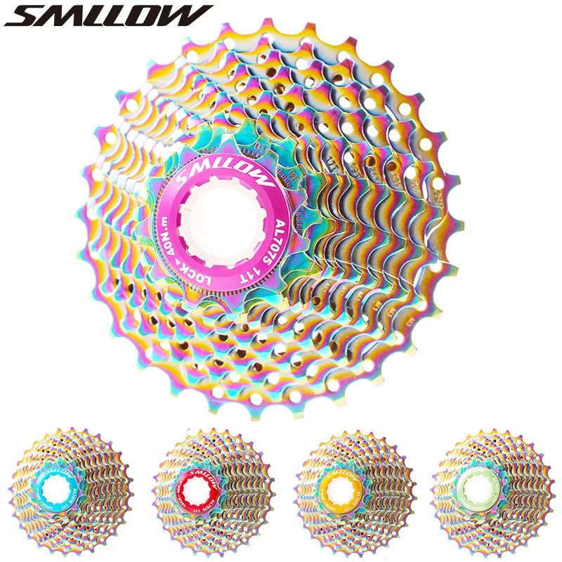 Smllow Road Bike 11 Speed Cassette Freewheel Sprocket Velocidade  28T  Free Wheel Cycling Part Bicycle Freewheel