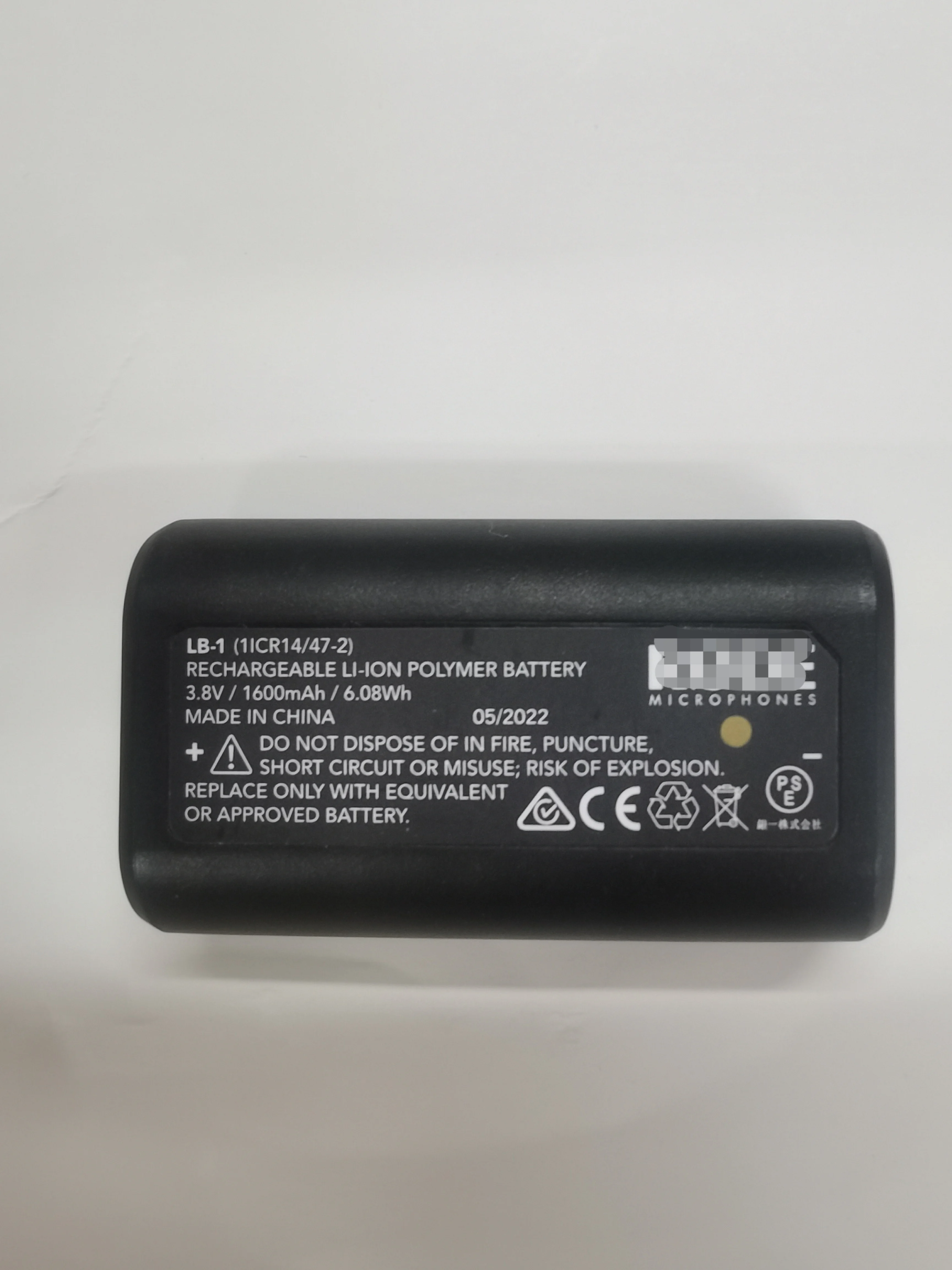 3.8V 1600Mah Batteria Originale Nuova Di Zecca Lb-1 Per Rode Performer Tx-M2 Videomic Pro + Microfono