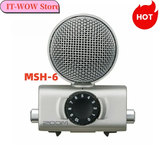 Zoom Msh-6 Microfono Mid-Side Caspsule Per Pratico Registratore Audio H5 H6 Q8 U-44,F4 E F8 Per Film,Video, Progetti Televisivi