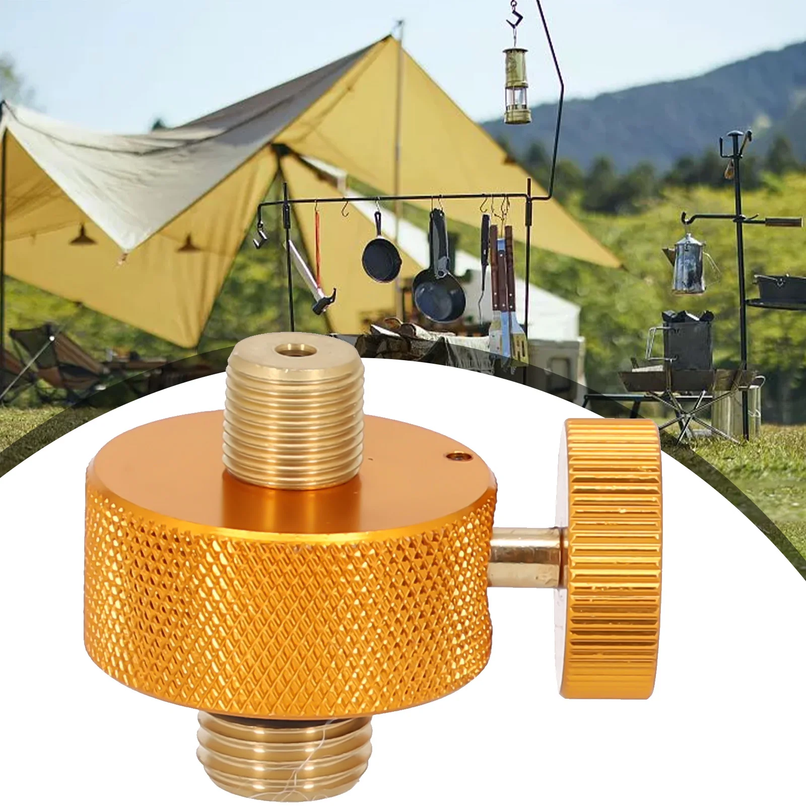 Adattatore Per La Testa Della Stufa Convertitore Per Serbatoio Dell'Aria Bombola Per Gas Liquefatto Da Campeggio Accessori Per Fornelli Da Campeggio D