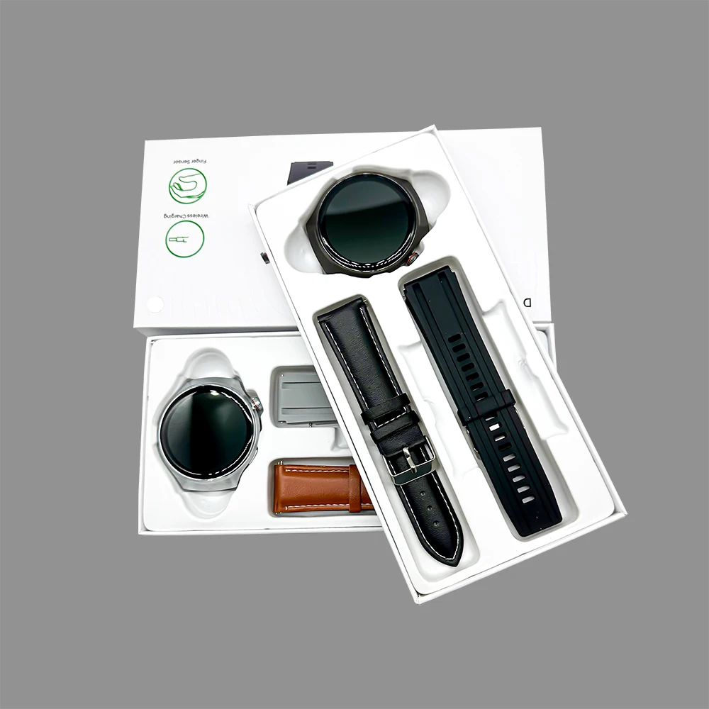 Miqiwear D11 Watch4 Smart Watch Nero Di Alta Qualità A Buon Mercato Ios Android App Controllato Smart Watch Con Due Cinturini