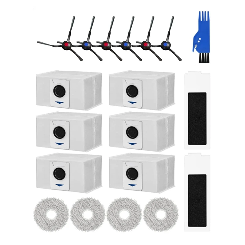 Accessori Per Ecovacs Deebot T30 / T30 Max / T30 Pro Brush Mop Cloth Hepa Filter Dust Bag Parts