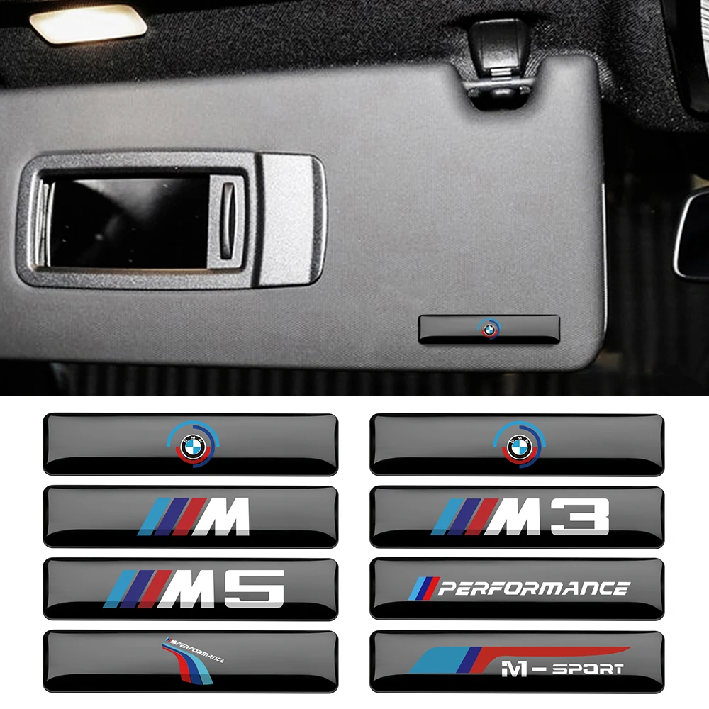 10 Pz 3D Epossidica Per Bmw Motorsport M Performance M3 M5 Power Alpina Emblem Badge Car Interior Decorazione Esterna Adesivi Decalcomanie
