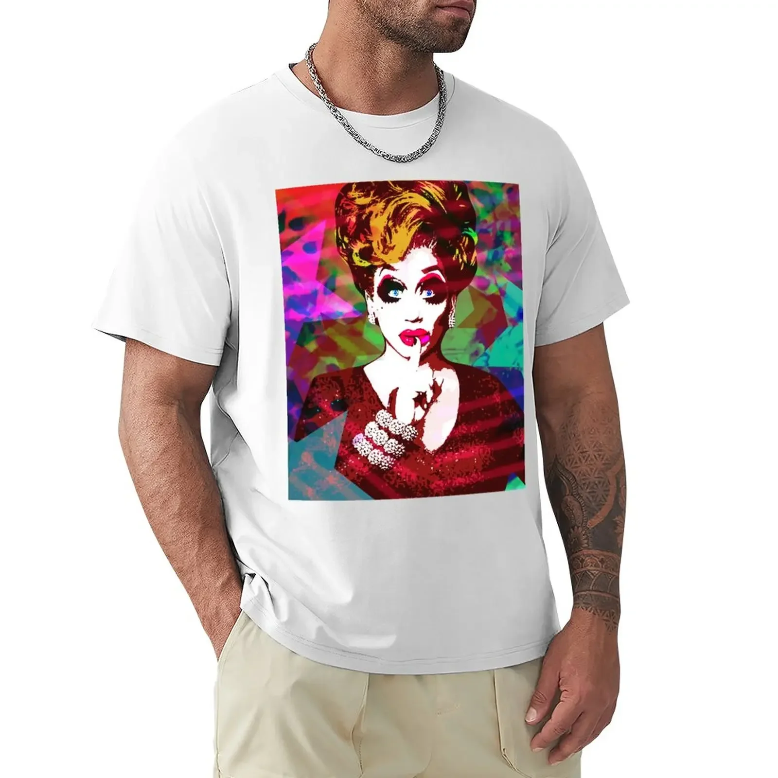 Bianca T-Shirt Taglie Forti Camicie Da Allenamento Estive Per Uomo