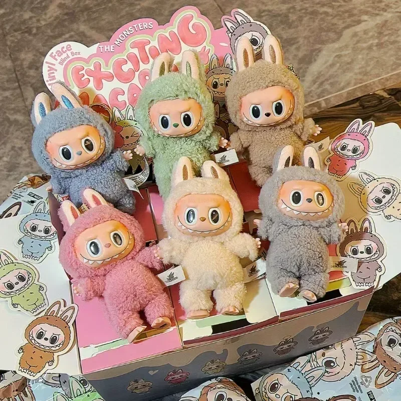 In Magazzino Labubu The Monsters Heart Macarone Scatola A Sorpresa Misteriosa Guess Bag Figure Model Bag Portachiavi Gifts