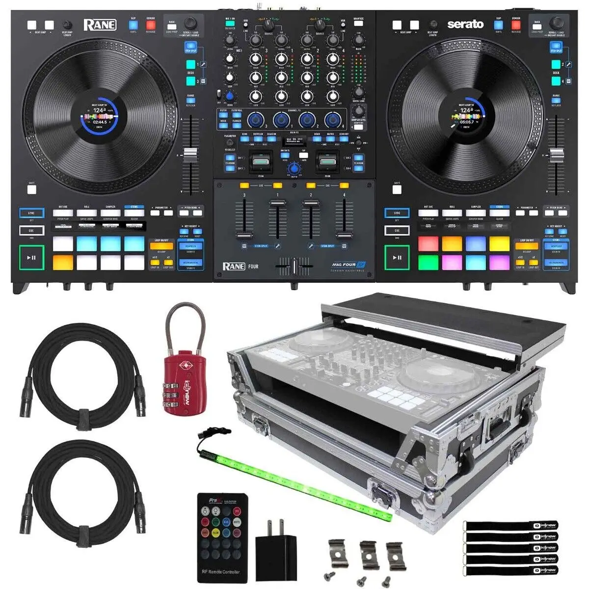 Valore Di Qualità Rane Four Advanced Mixer A 4 Canali Steli Serato Dj Controller W Case