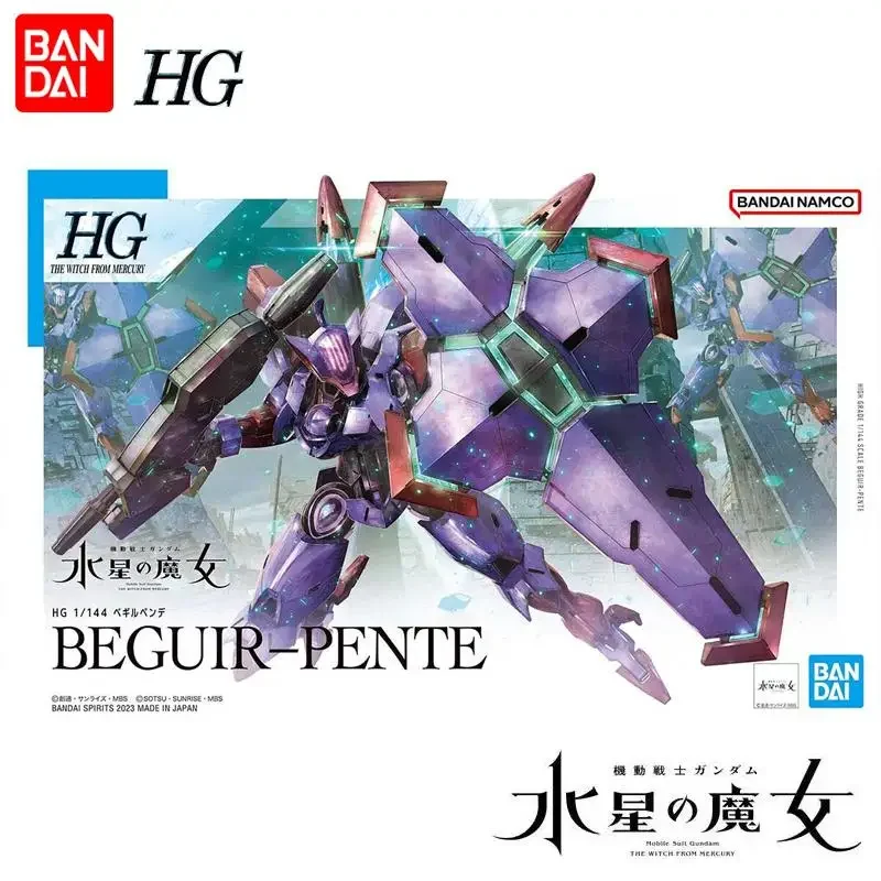 Originale Bandai 1/144 30Mm Hg Beguir-Pente Mobile Suit Gundam La Strega Da Mercury Gundam 30 Minuti Di Missione Action Figur Toy