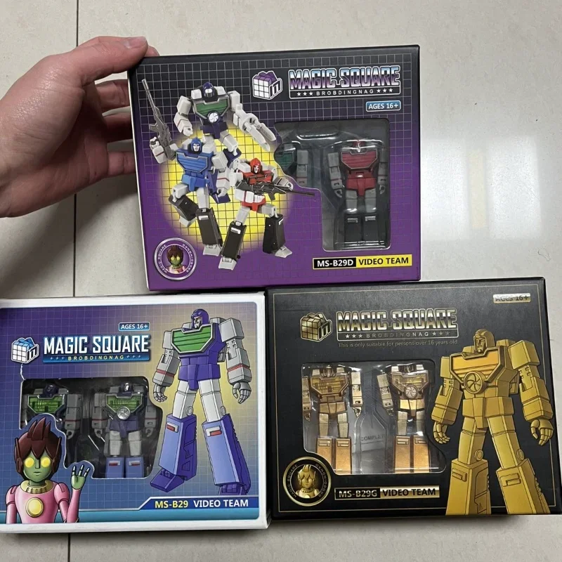 Magic Square Transformation Ms-B29 Ms-B29D Ms-B29G Riflettore Camera Team Pocket Warrior Action Figure Mini Robot Toys