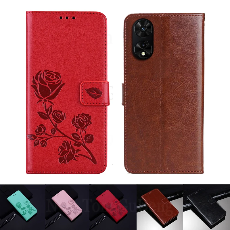 Per Tcl 505 2024 Custodia Flip Leather Cover Posteriore In Silicone Custodia Per Telefono Per Tcl 505 T509K T5094 Custodia Morbida Per Smartphone Tcl5
