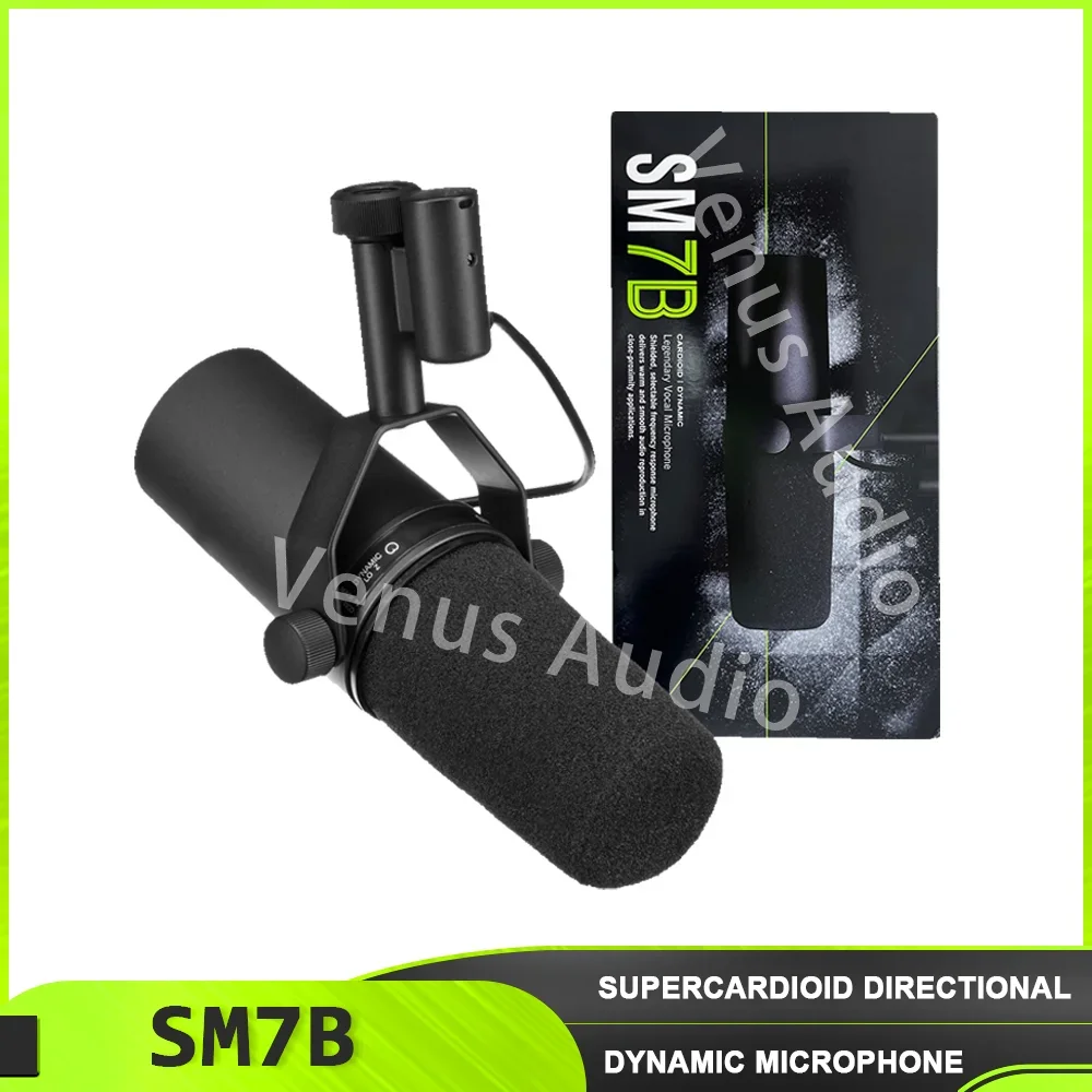 Venus Sm7B 7B Microfono Dinamico Cardioide Sm7B Studio Microfono A Risposta Selezionabile Per Podcasting Di Registrazione Live Stage