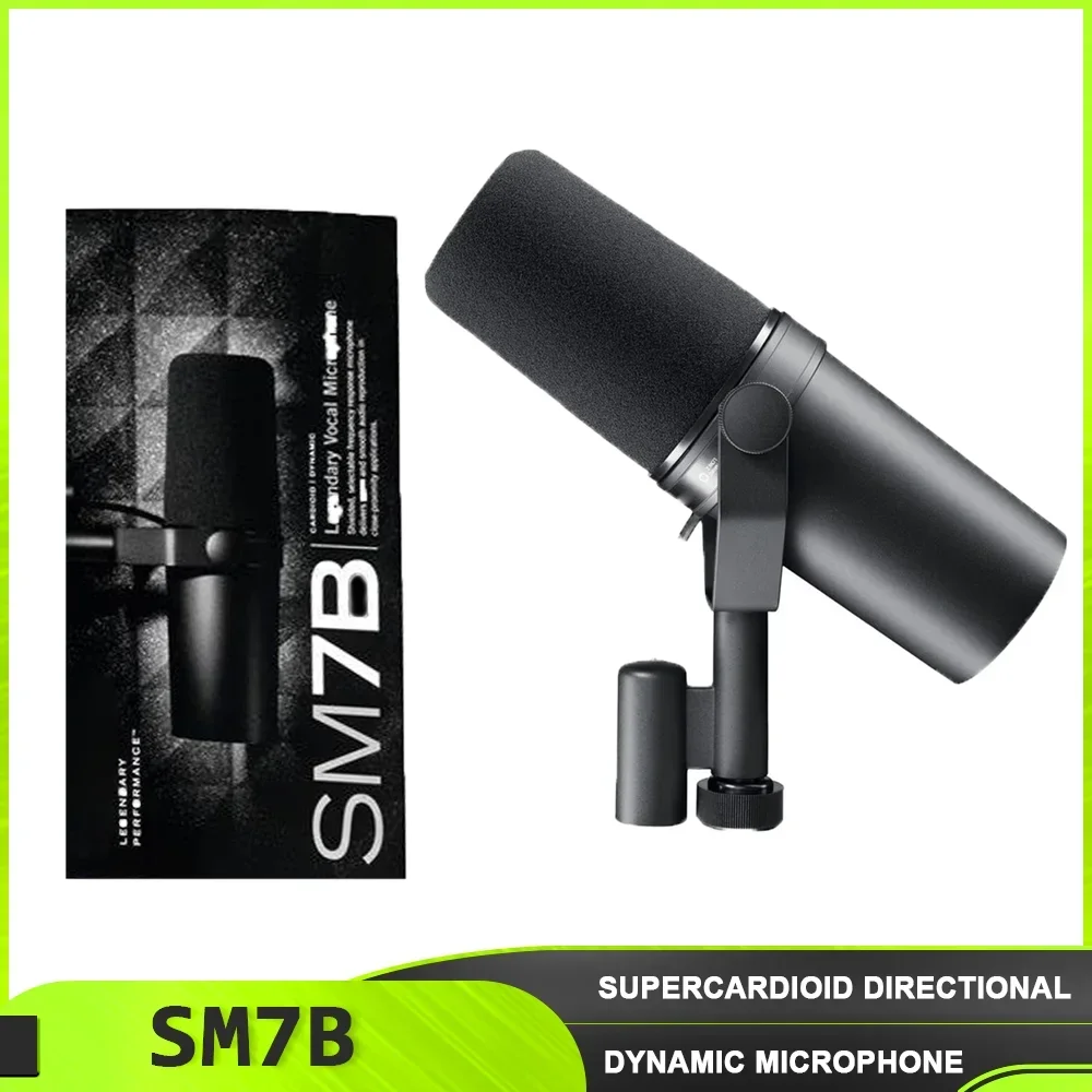 Venus Sm7B Microfono Dinamico Cardioide Sm7B 7B Microfono A Risposta Selezionabile Da Studio Per La Registrazione In Live Stage Podcasting