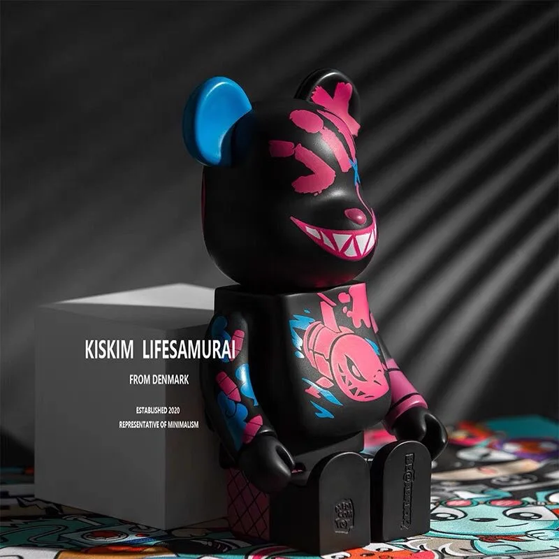Action & Toy Figure Bearbrick, Jin X Kachi, Accessori Moda, Giocattoli Medicom, 28Cm, Nuovo, 400%