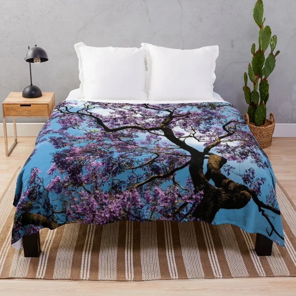 Idea Regalo Jacaranda Coperta Coperta Stuffeds Peluche Coperte Morbide Allentate