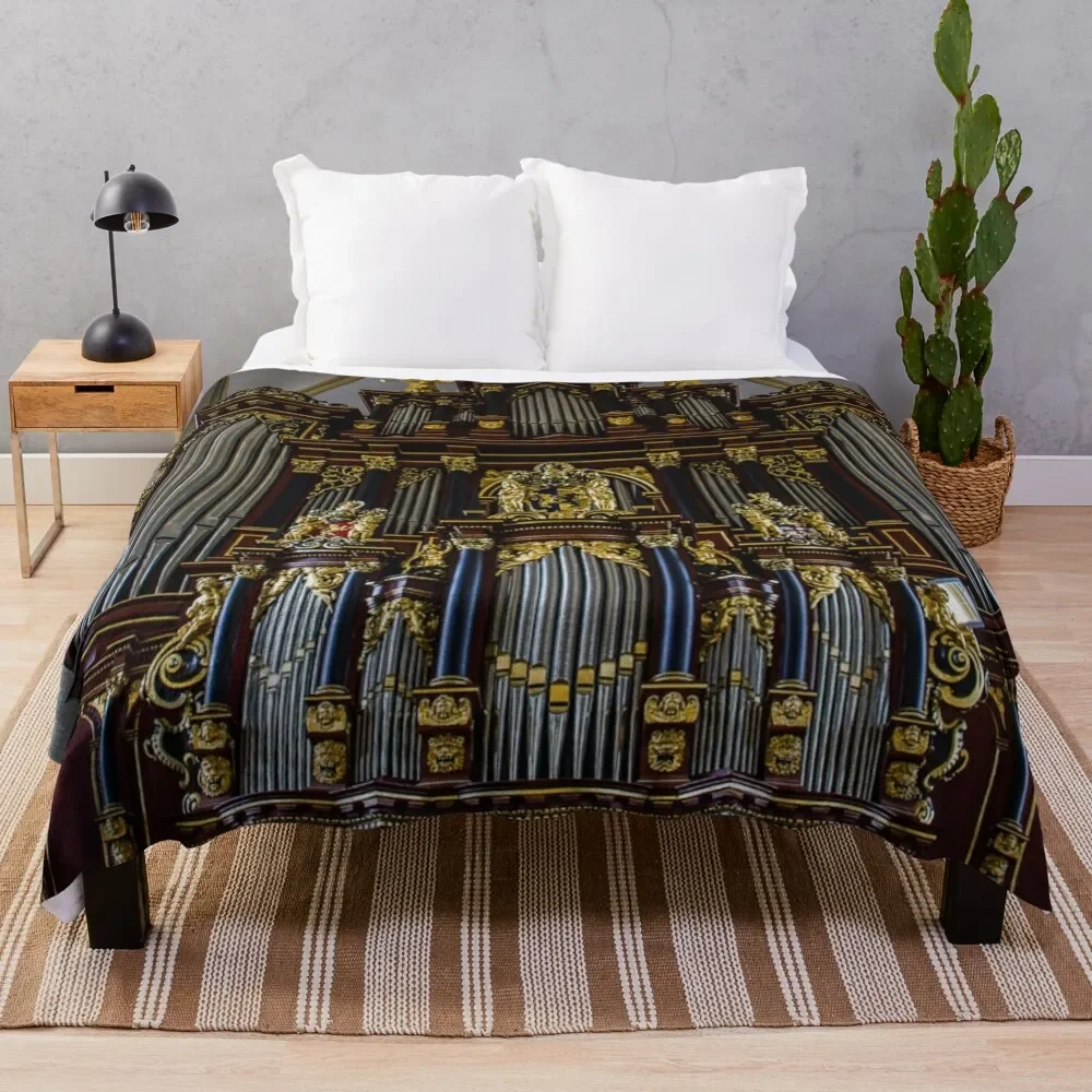 Rose Wood England Bath Abbey Pipe Organ Throw Coperta Softest Manga Divani Coperte