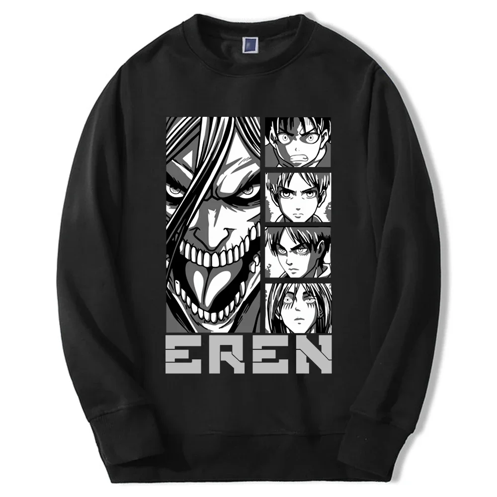 Attack On Titan Japan Anime Felpe Con Cappuccio Mens Fashion Mangas Eren Levi Pullover Casual Oversize Sportswear Tuta