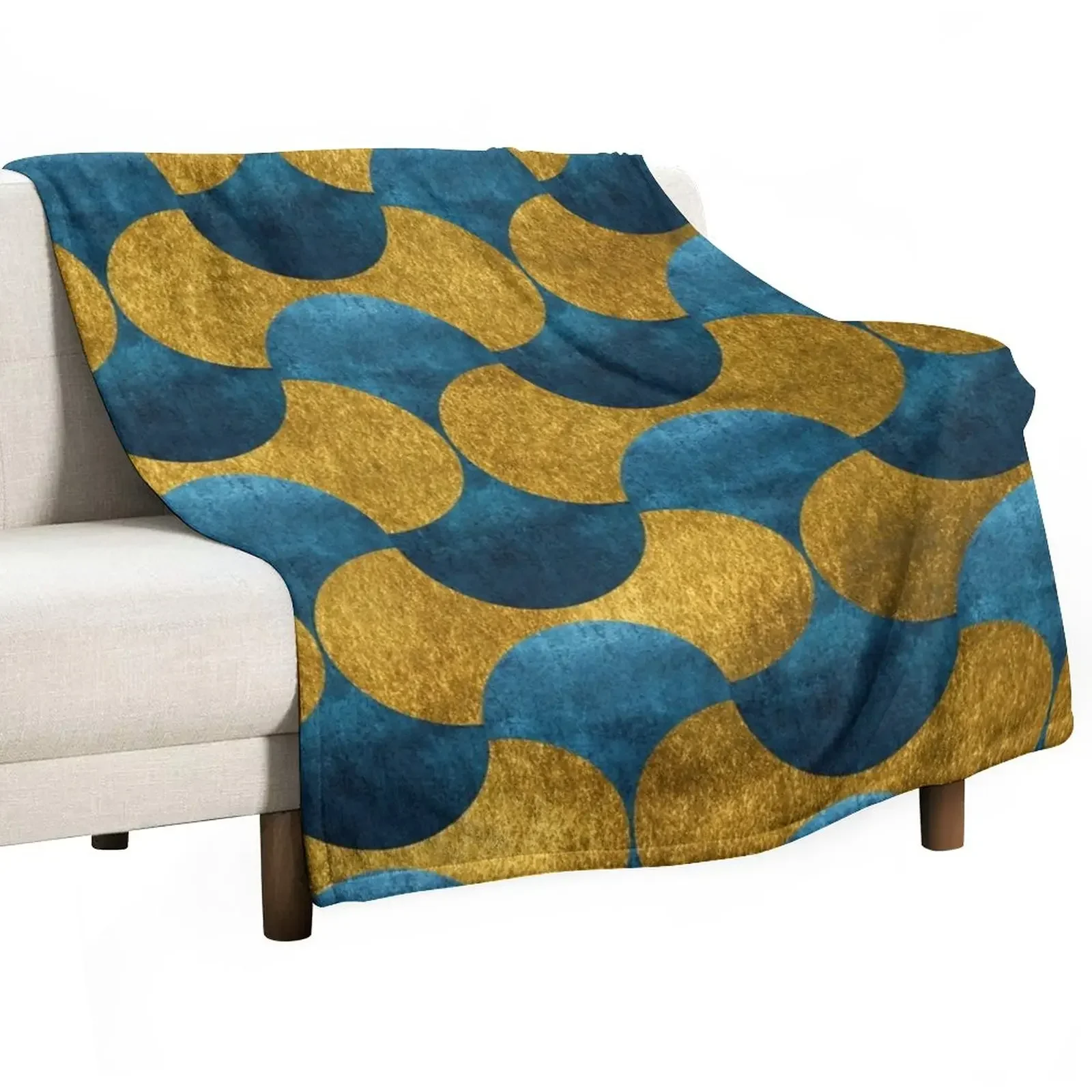 Dubai Nights Gold And Teal Pattern Coperte Per Coperte Per Regali Di Natale Manga Per Bambini Coperte