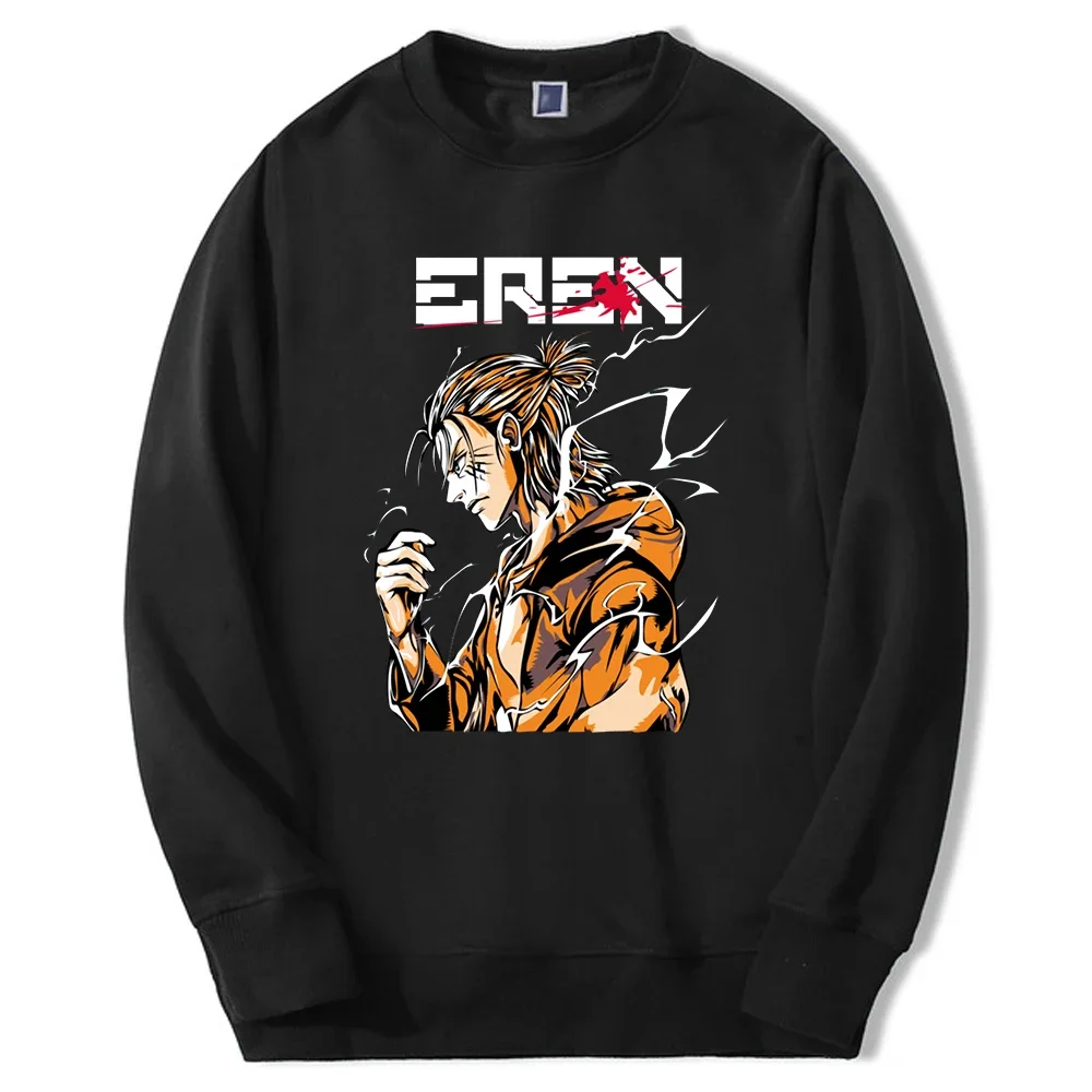 Attack On Titan Japan Anime Felpe Con Cappuccio Mens Fashion Mangas Eren Levi Pullover Hip Hop Fashion Fleece Sudaderas Pullover