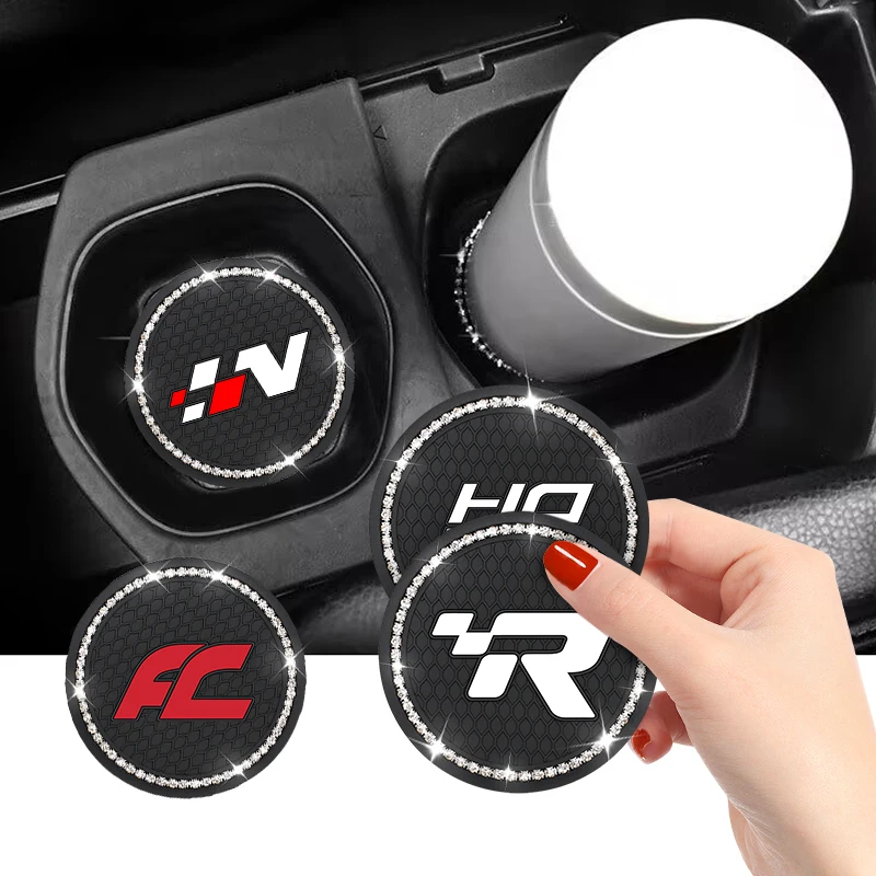 2 Pezzi Antiscivolo Per Auto Water Cup Pad Diamond Bottle Holder Coaster Per Bmw M Performance E36 E60 E90 X2 X1 X3 X5 E46 E39 E70 M3 M5 M6