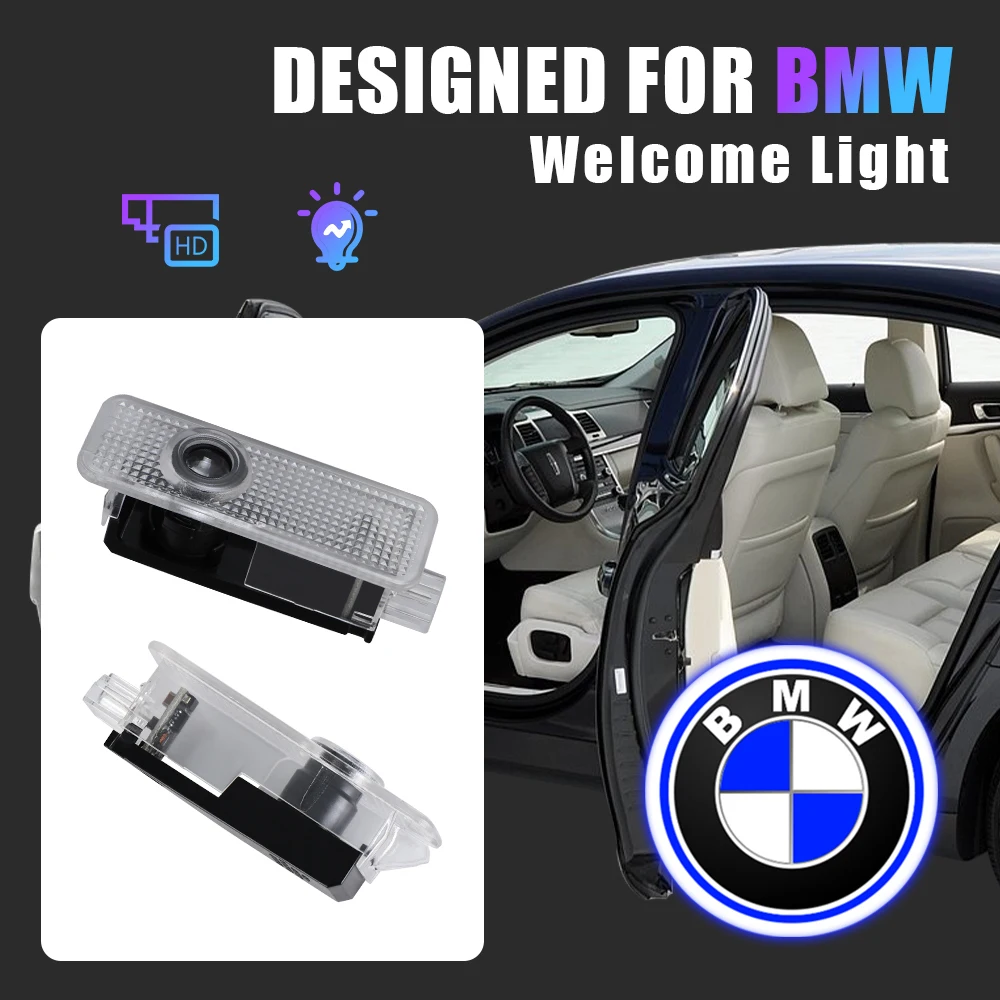 Auto Per Bmw Badge Door Welcome Light Decorazione Led Proiettore Laser Lampada Per Bmw M5 M6 M3 M M2 M4 Performance E46 E90 X5 E70 F11