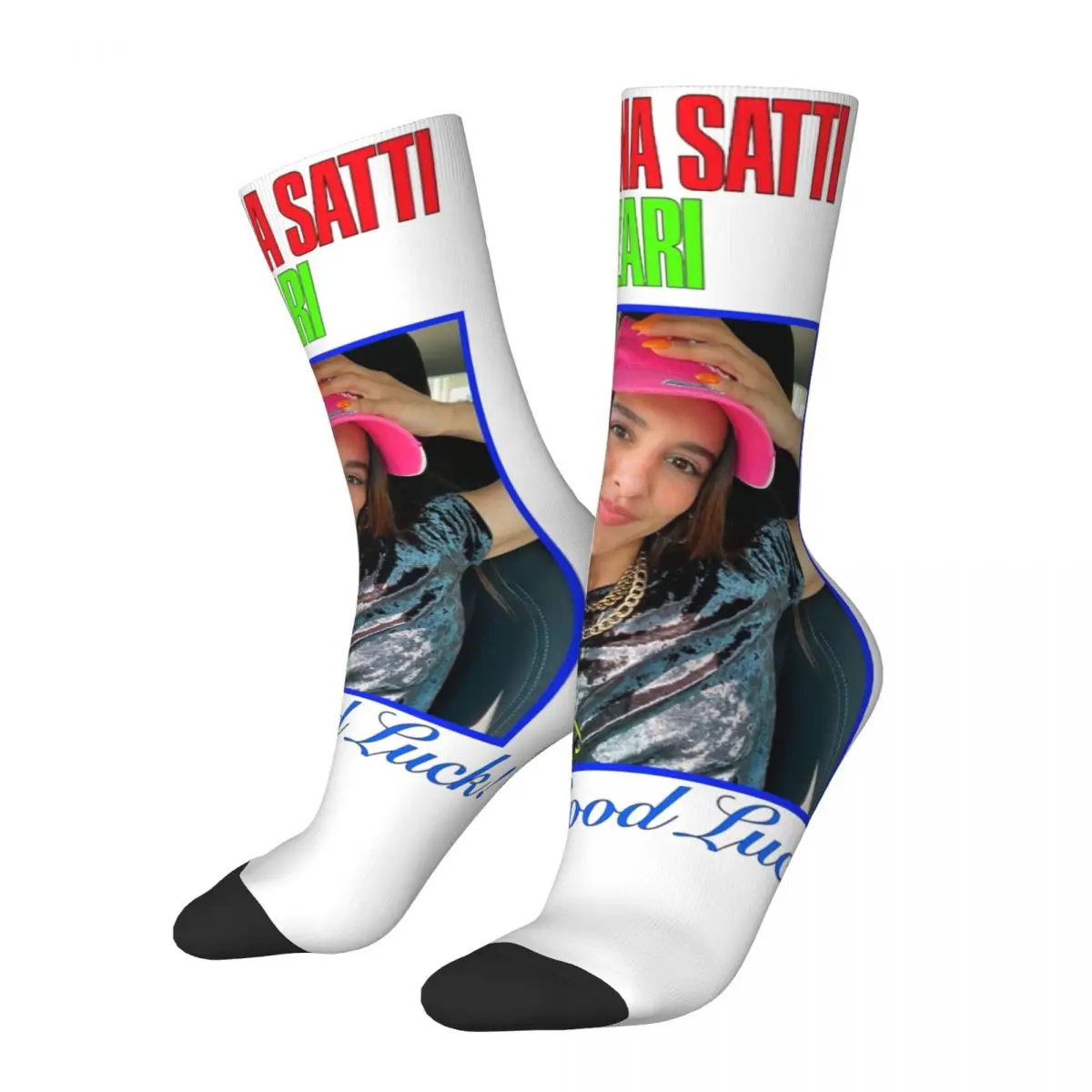 Cool Donna Uomo Marina Sati Zari Singer Crew Socks Song Contest 2024 Grecia Stuff Soft Socks Super Soft Regali Meravigliosi